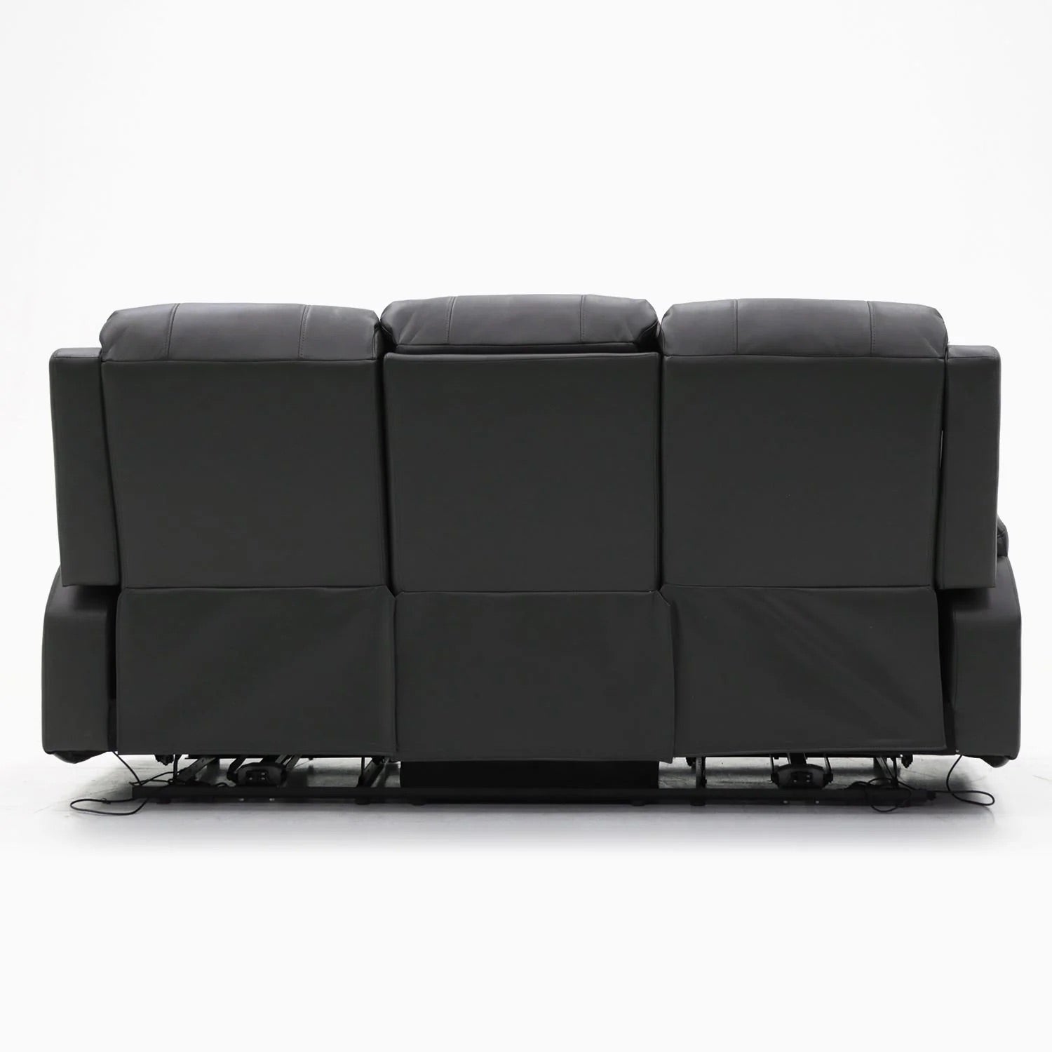Costa Electric Recliner Sofa Black 3 Seater - Furniturezone