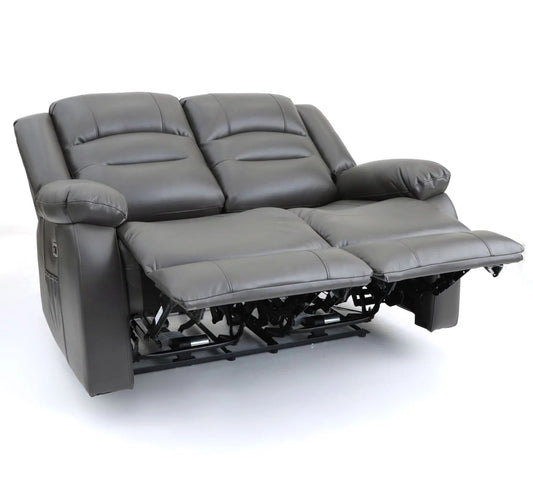 Costa Electric Recliner Sofa Grey 2 Seater - Furniturezone