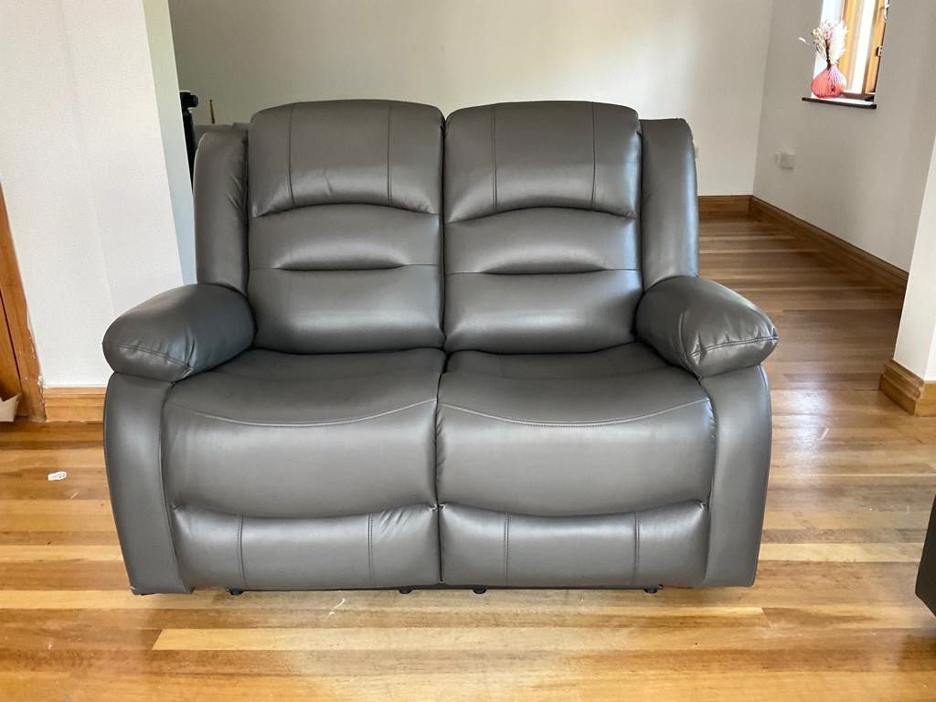 Costa Electric Recliner Sofa Grey 2 Seater - Furniturezone
