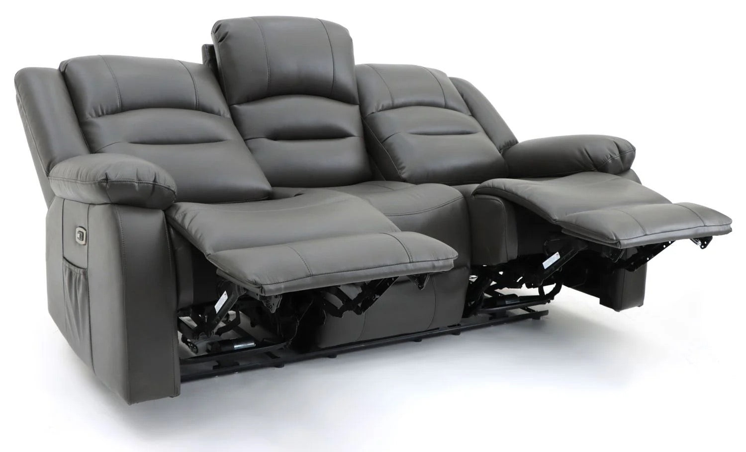 Costa Electric Recliner Sofa Grey 3 Seater - Furniturezone