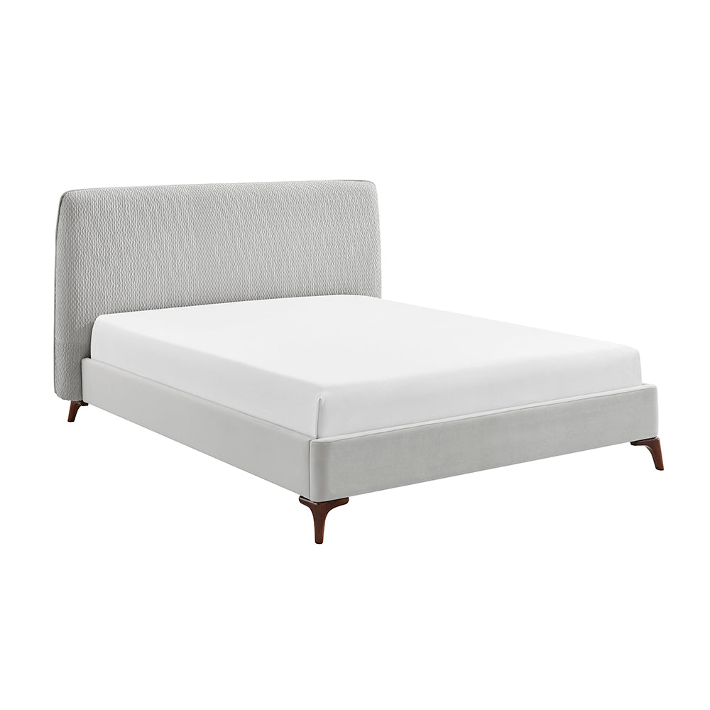 Santino Grey Fabric Bed Frame