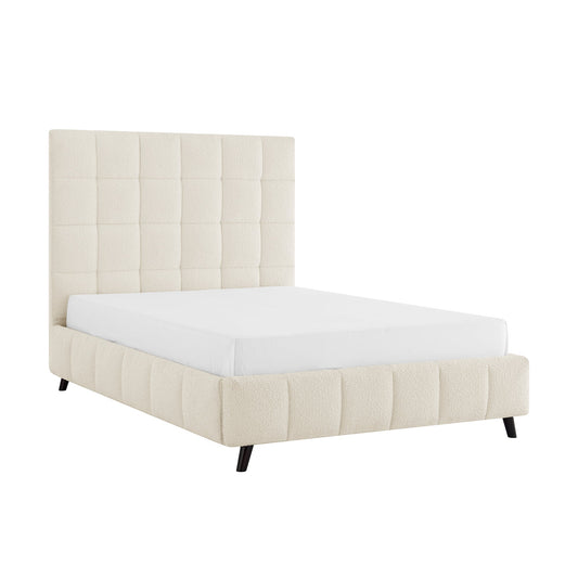 Della Ivory Boucle Bed Frame - Furniturezone