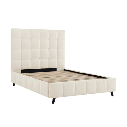 Della Ivory Boucle Bed Frame - Furniturezone