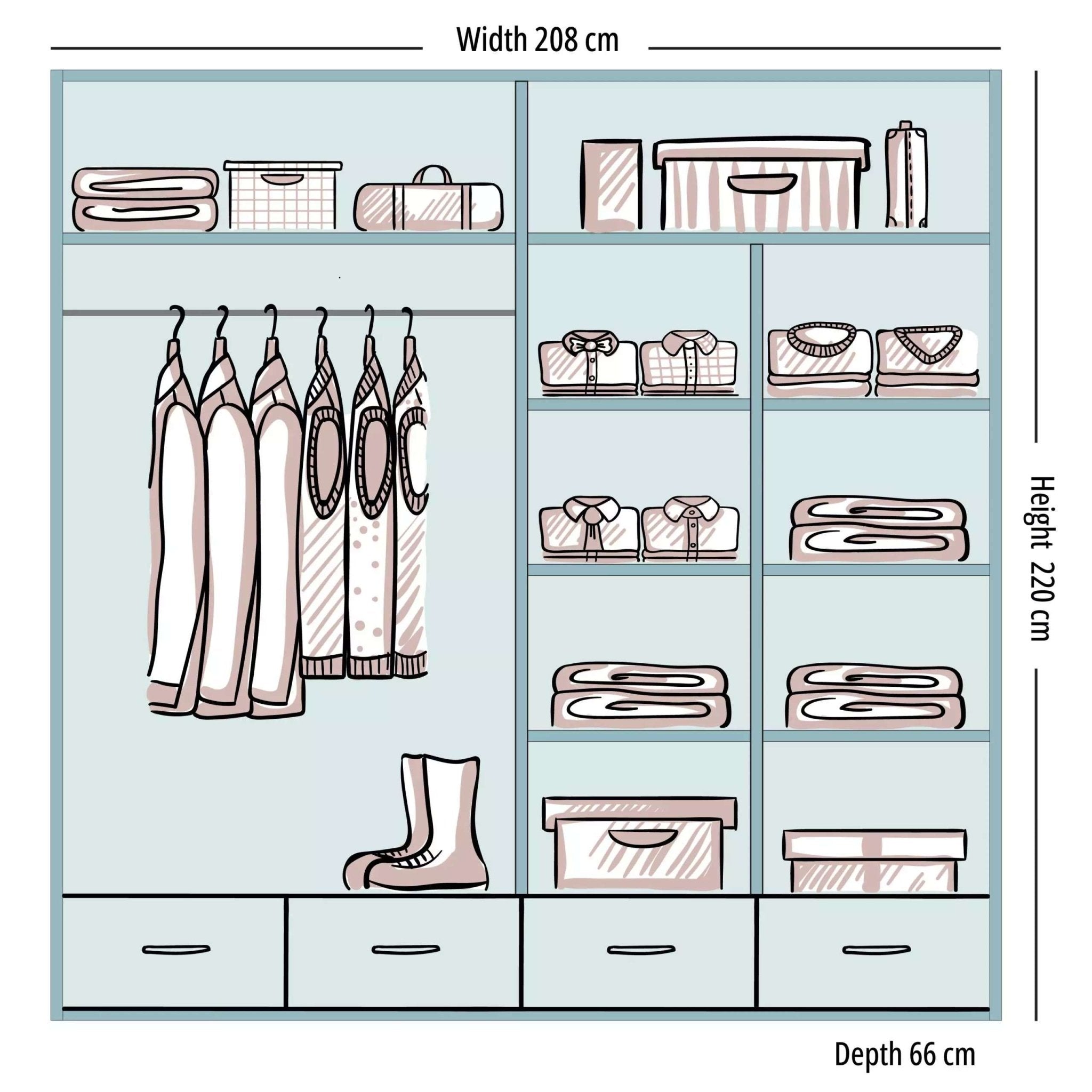 Delsie Sliding Wardrobe - Furniturezone