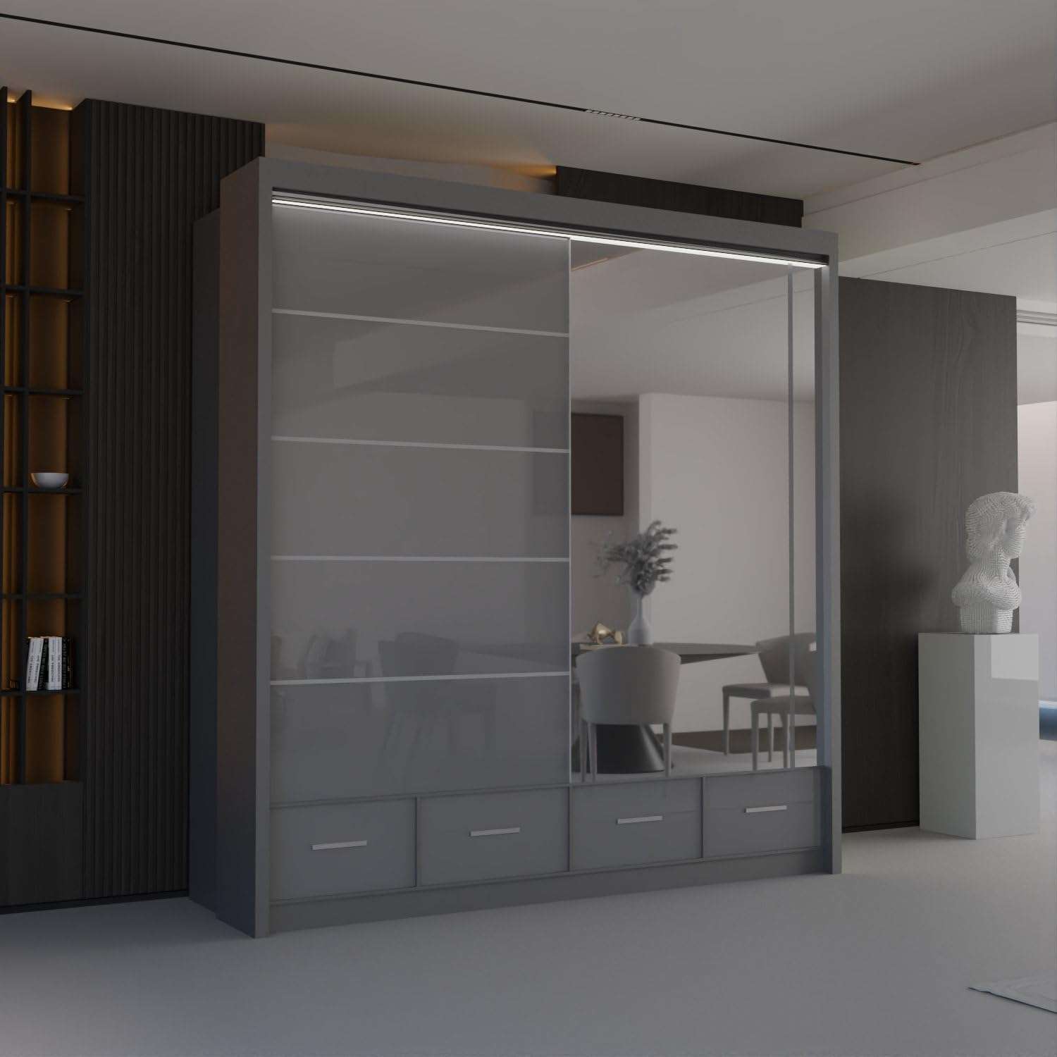 Delsie Sliding Wardrobe - Furniturezone