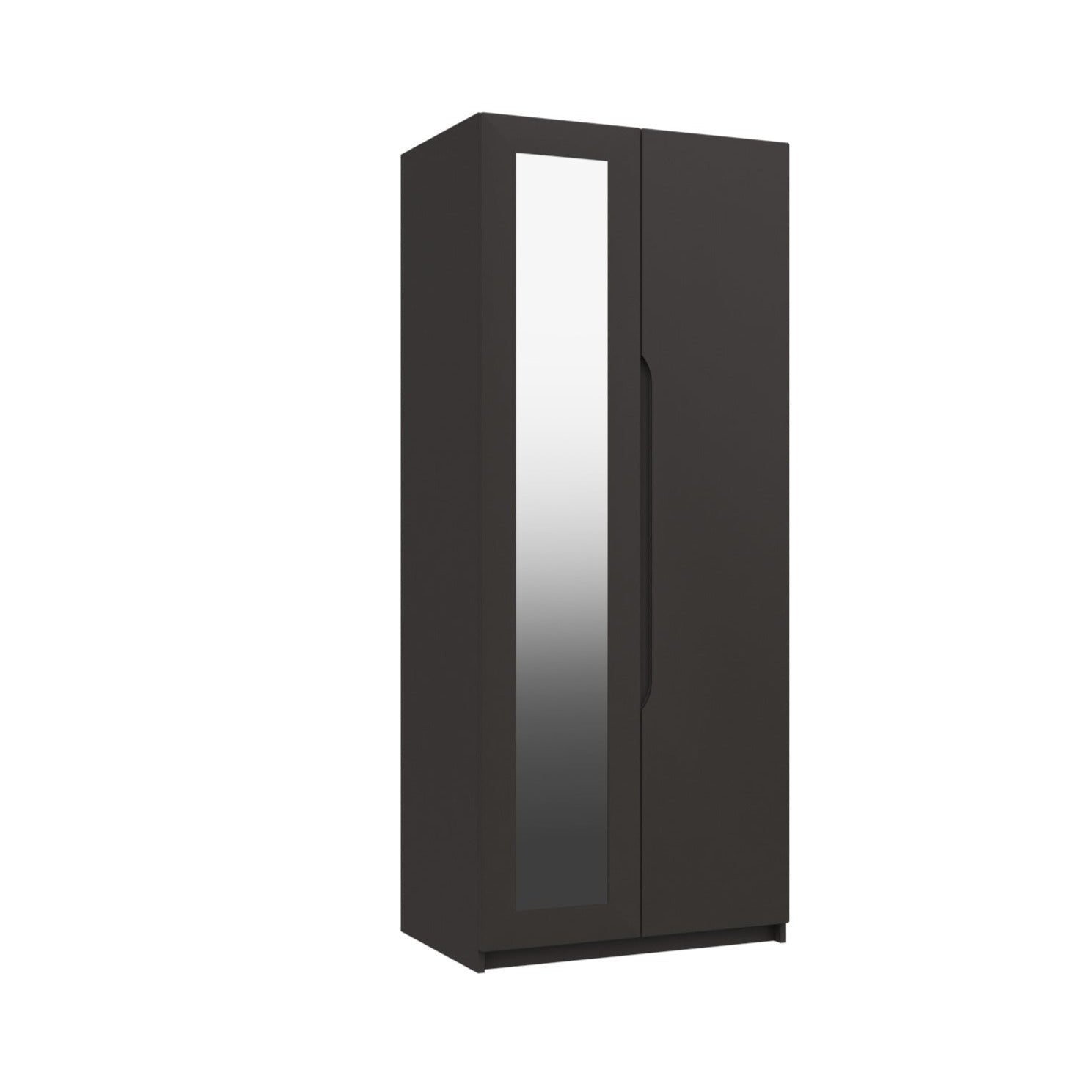 Derwent High Gloss 2 Door Mirrored Wardrobe (Assembled) - Furniturezone