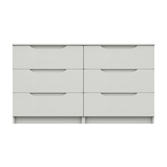 Derwent White High Gloss 3 Drawer Double Chest (Assembled)