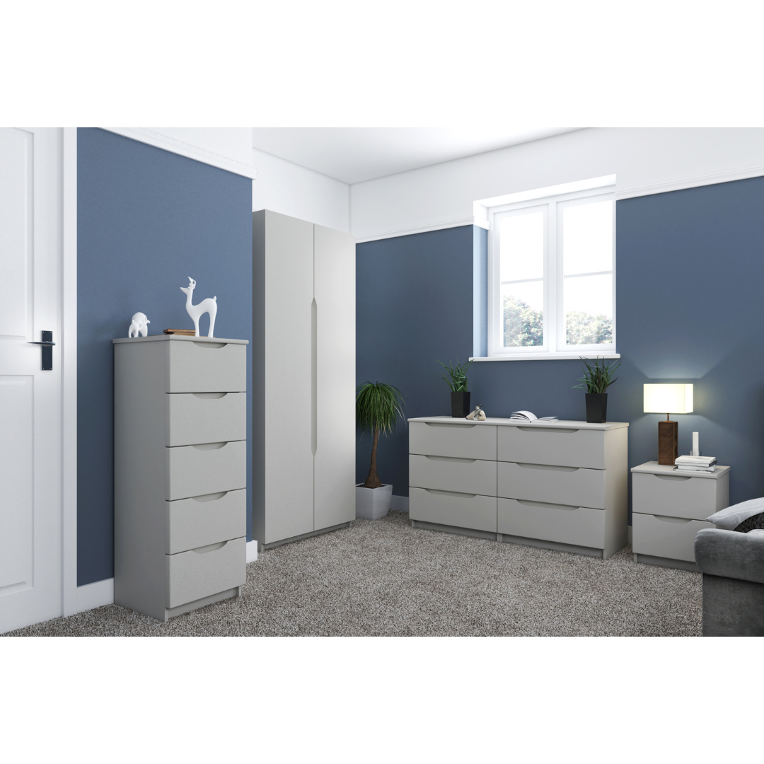 Derwent High Gloss 2 Door Wardrobe (Assembled)