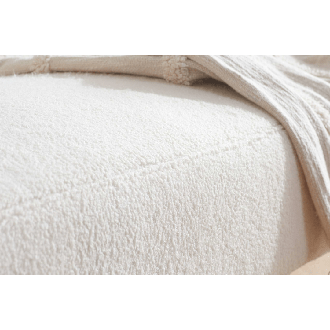 Detti Sofa Bed Boucle White - Furniturezone