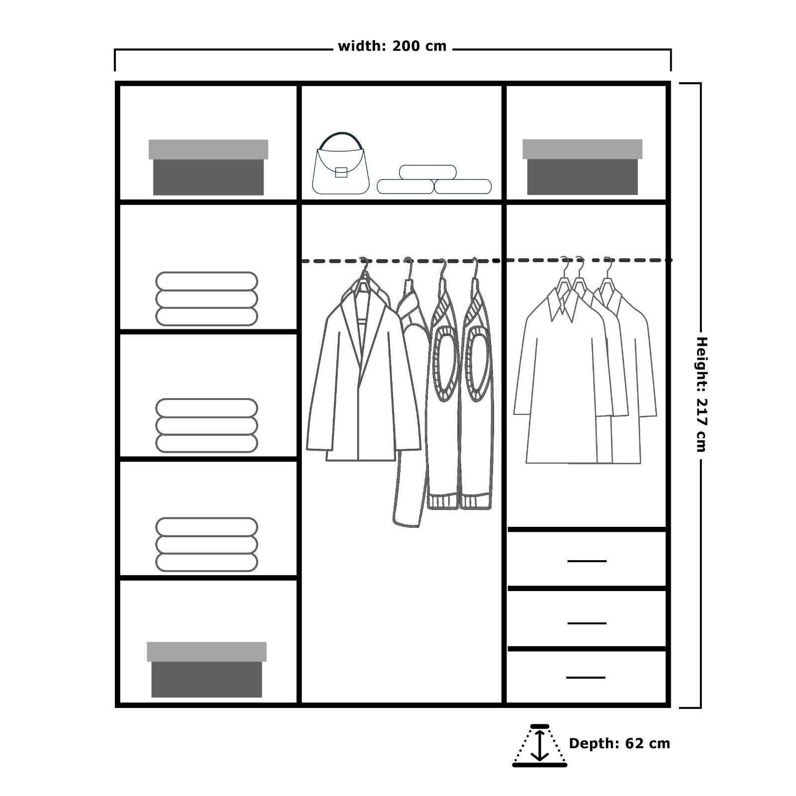Doria Sliding Wardrobe - Furniturezone