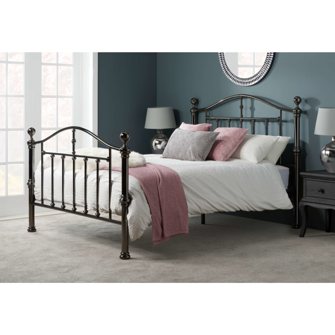 Dumont Black Nickel Bed Frame