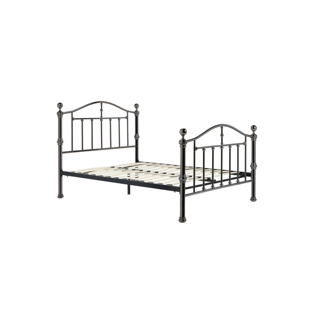 Dumont Black Nickel Bed Frame