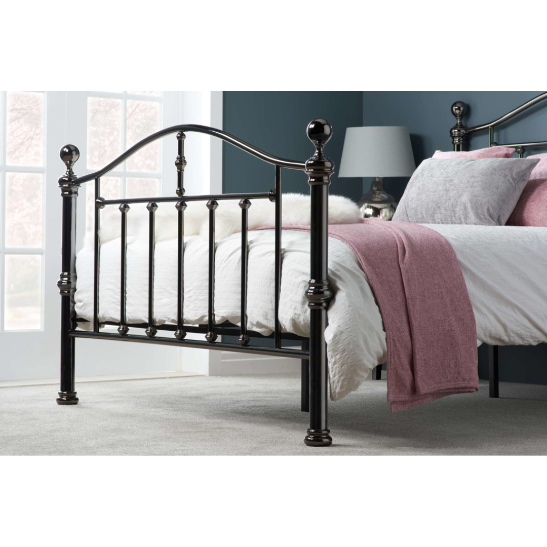 Dumont Black Nickel Bed Frame