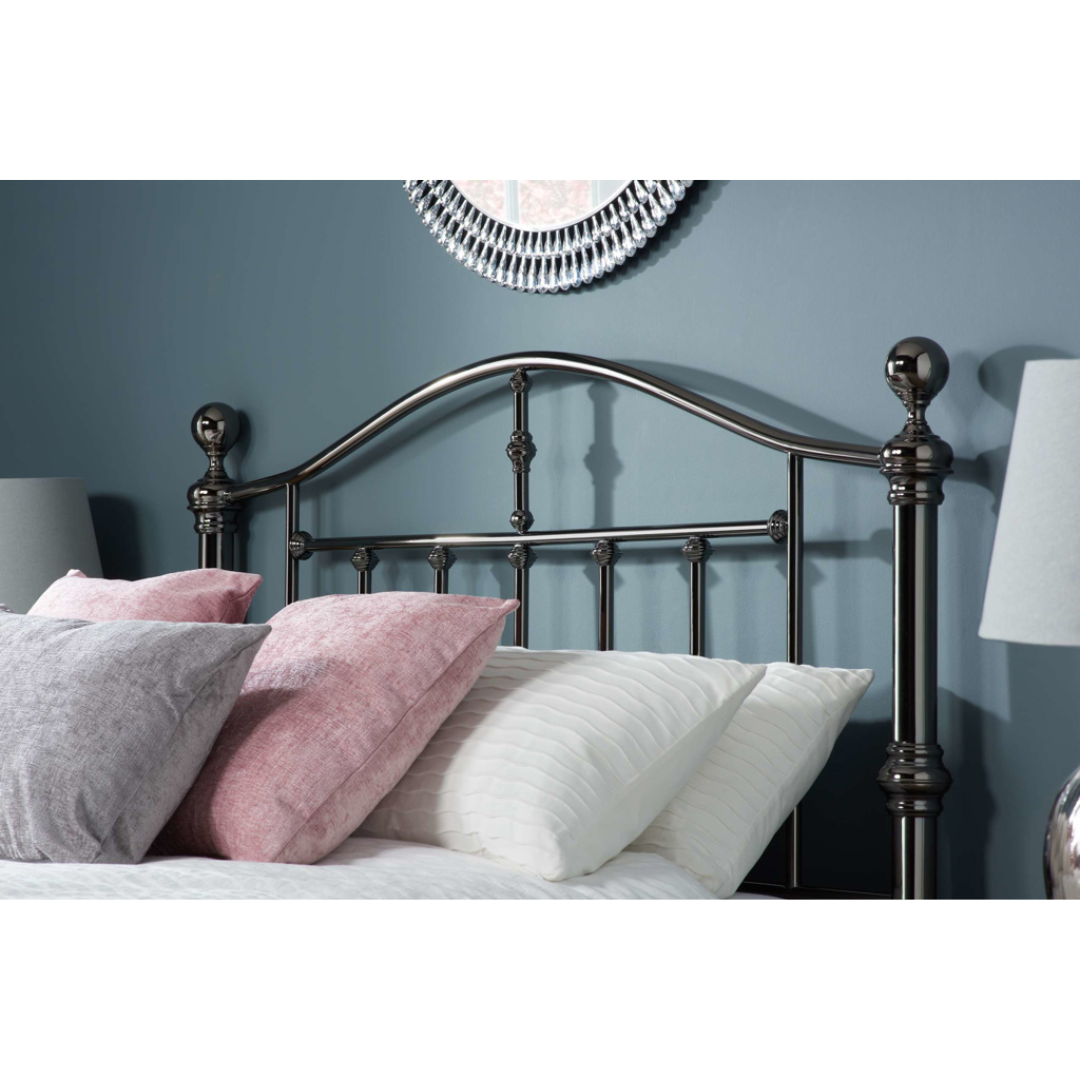 Dumont Black Nickel Bed Frame