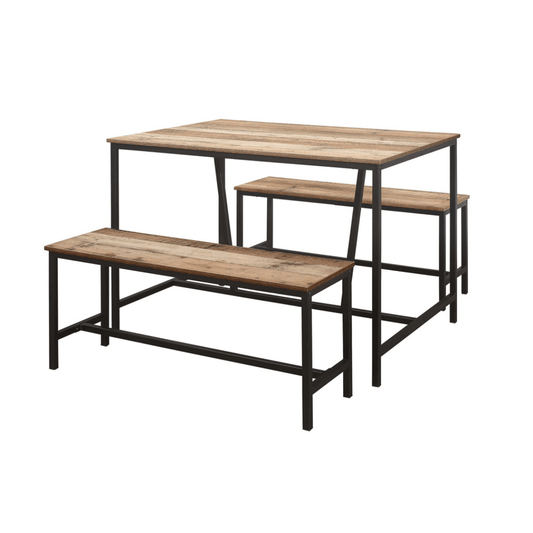 Ethan Dining Table And Bench Set - Furniturezone