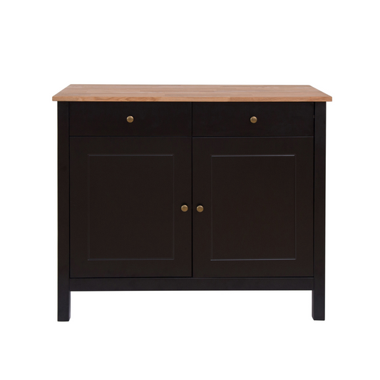 Gammel Black Oiled Wood Sideboard