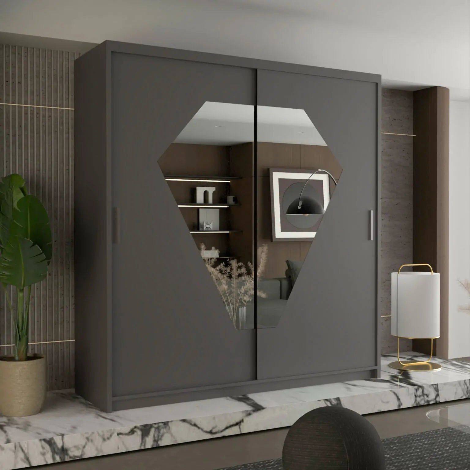 Gem Sliding Wardrobe - Furniturezone