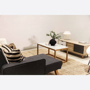 Hove Oak & Marble Coffee Table - Furniturezone