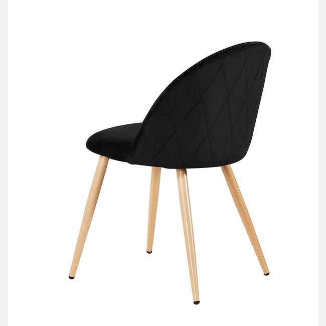 Leano Black Dining Chair (Pack of 2) - Furniturezone