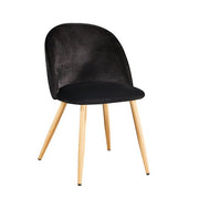 Leano Black Dining Chair (Pack of 2) - Furniturezone