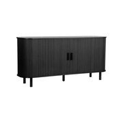 Lille Fluted Black Sideboard - Furniturezone