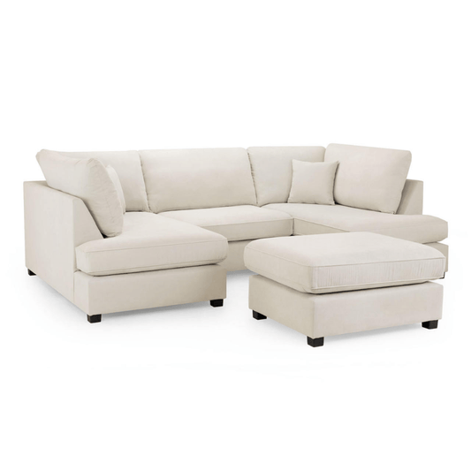 Marino Fabric U Shape Corner Sofa - Furniturezone