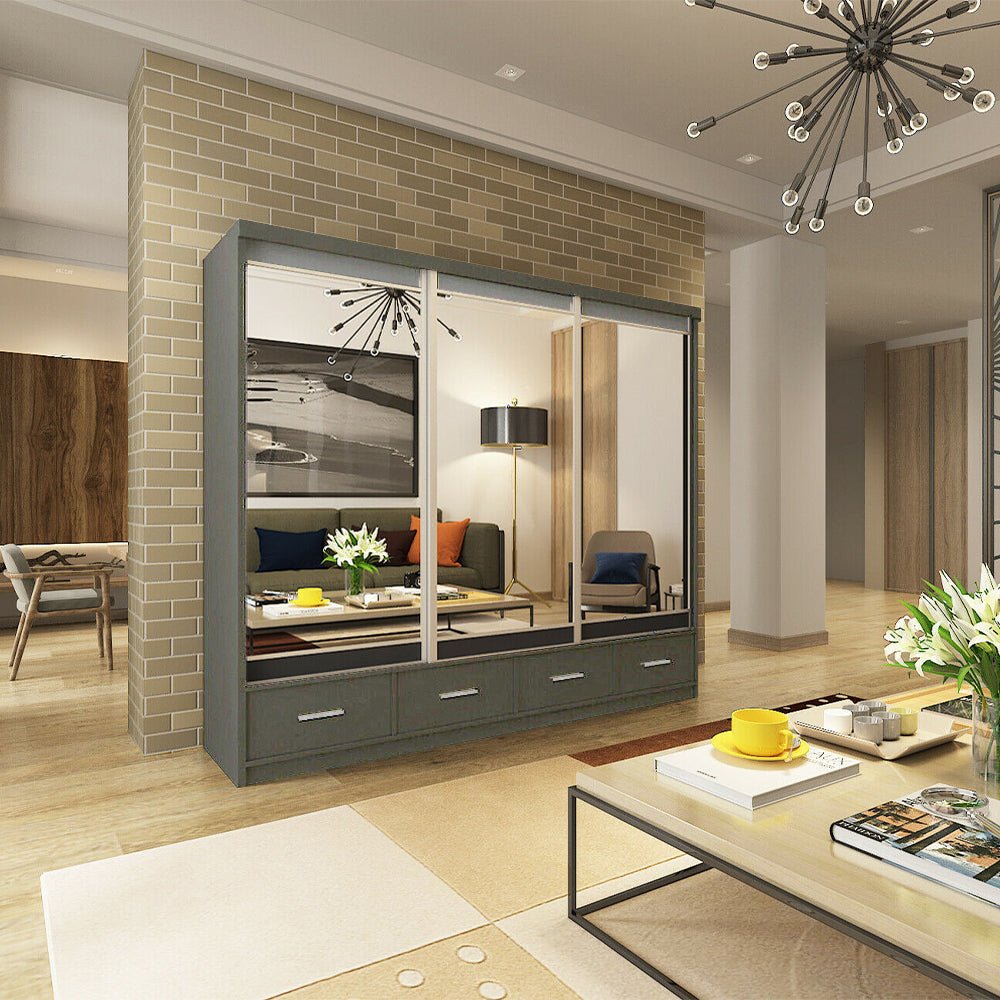 Mayfair Triple 250cm Sliding Wardrobe - Furniturezone