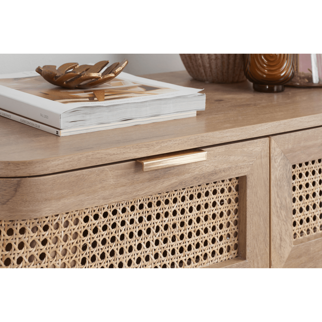 Milo 5 Drawer Rattan Chest - Furniturezone