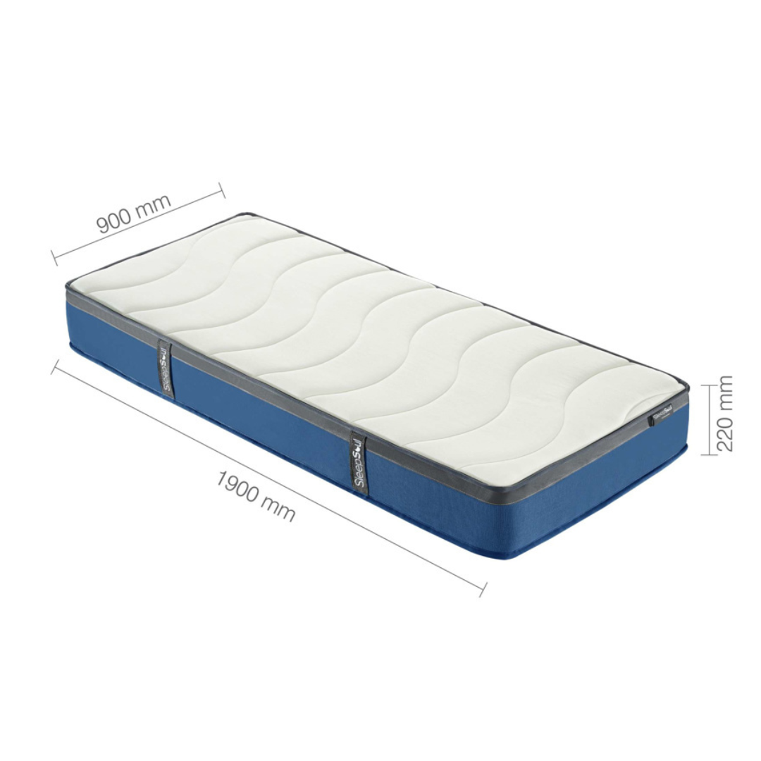 SleepSoul Nebula Orthopaedic 600 Pocket Sprung Mattress Medium Feel