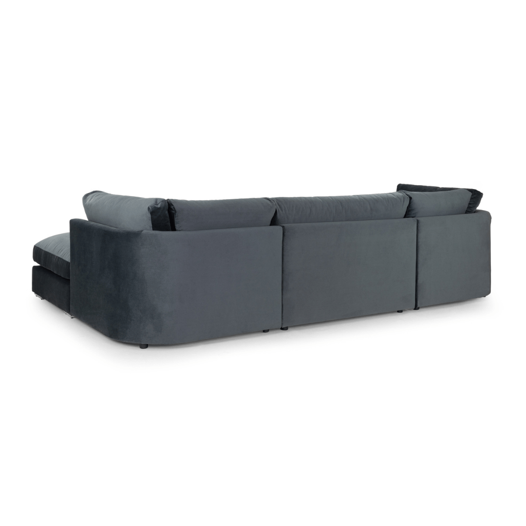 Orfeo Slate Grey U - Shape Sofa - Furniturezone
