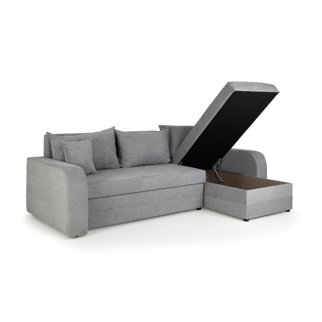 Pirlo Grey Universal Corner Sofa Bed