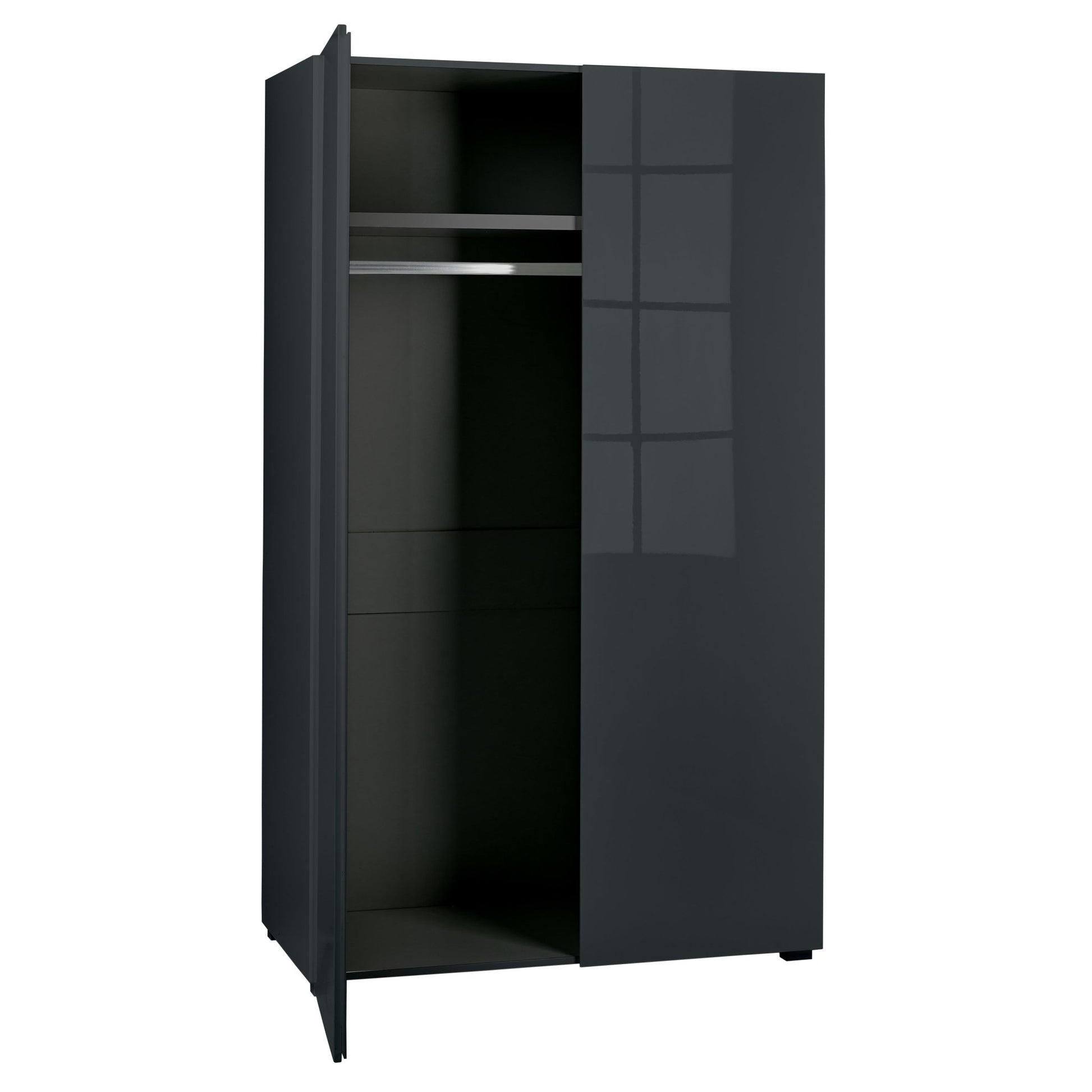 Puro Charcoal 2 Door Wardrobe - Furniturezone