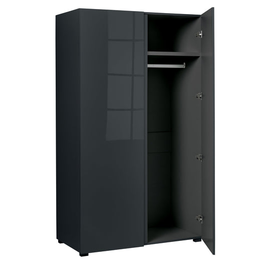 Puro Charcoal 2 Door Wardrobe - Furniturezone