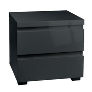 Puro Charcoal Bedside - Furniturezone
