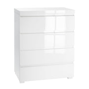 Puro White 4 Drawer Chest - Furniturezone