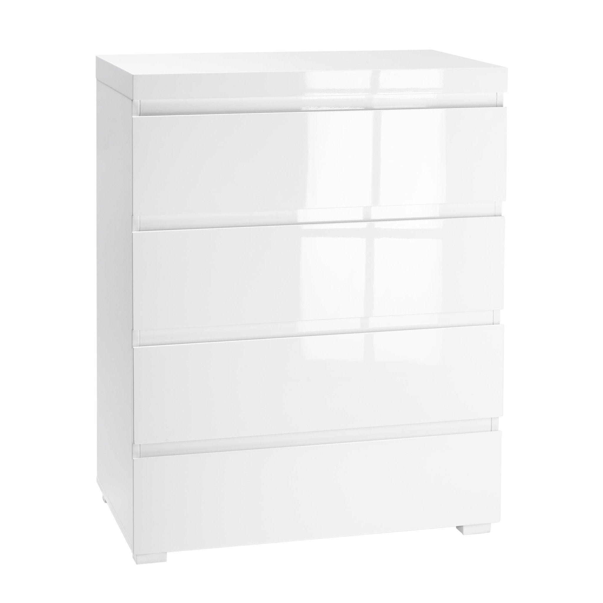 Puro White 4 Drawer Chest - Furniturezone
