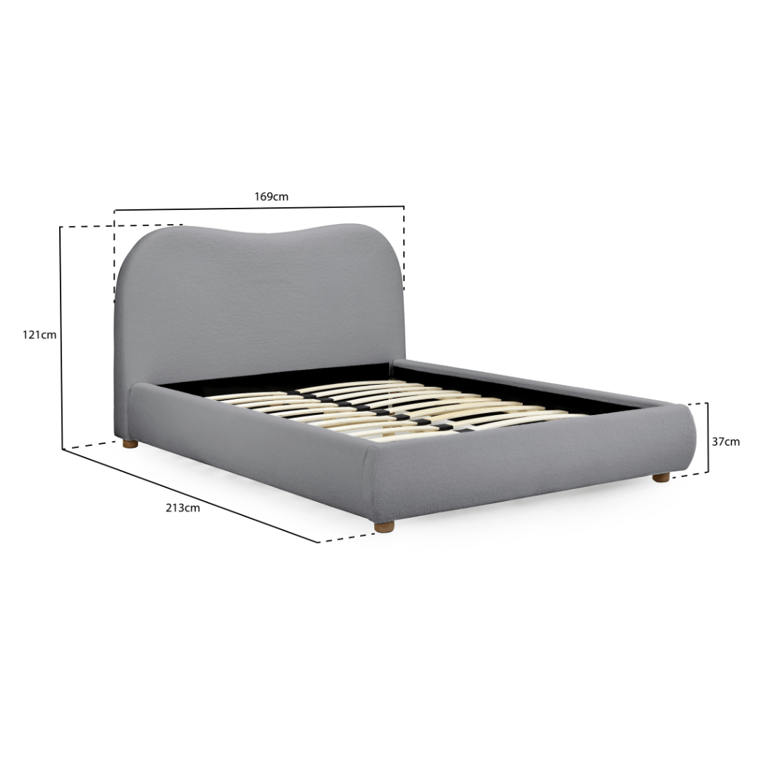 Santino Boucle Bed Frame - Furniturezone