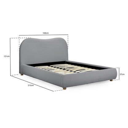Santino Boucle Bed Frame - Furniturezone