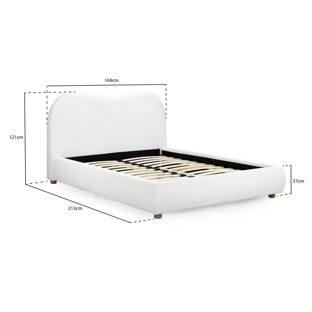 Santino Boucle Bed Frame - Furniturezone