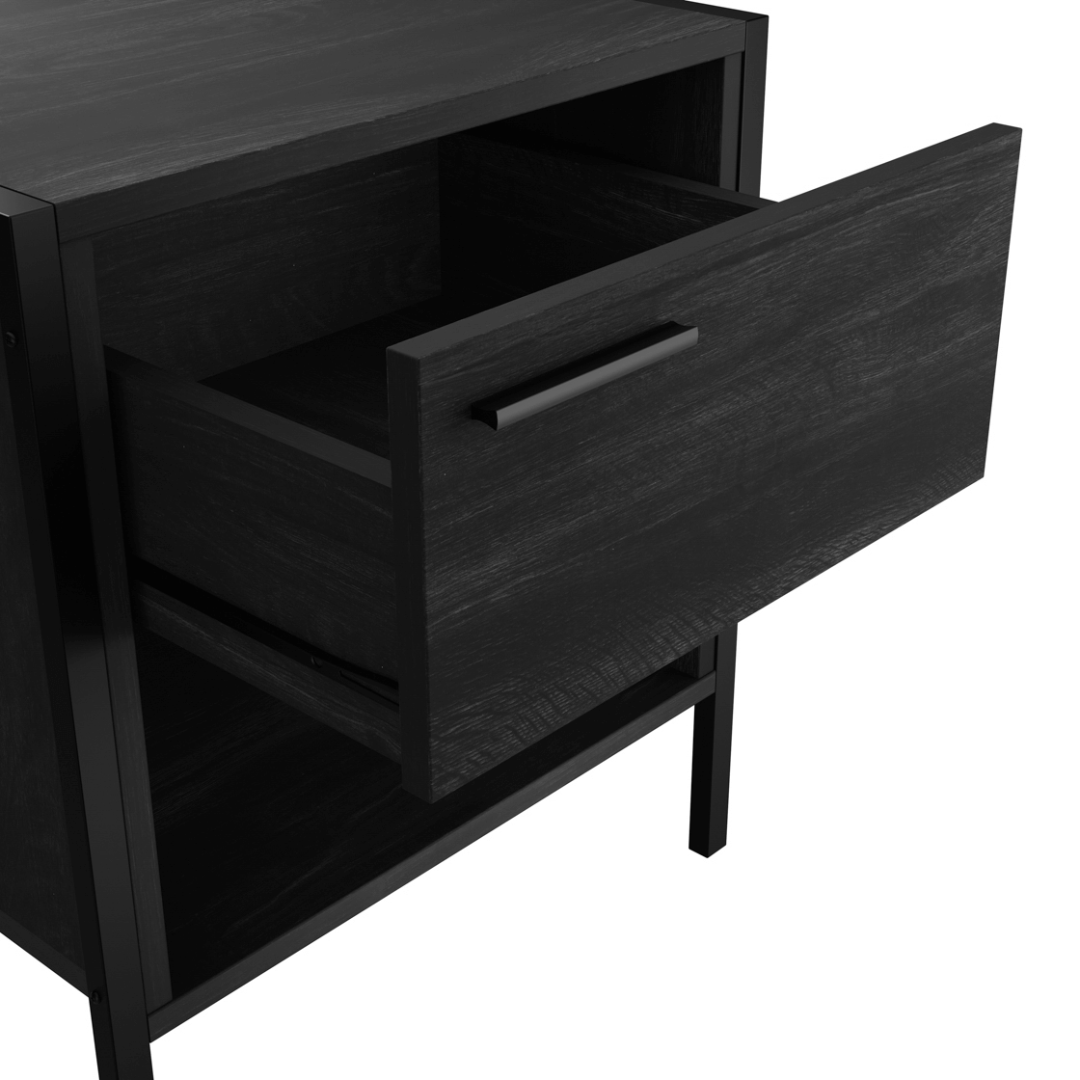 Scarpino Bedroom Set - Black - Furniturezone