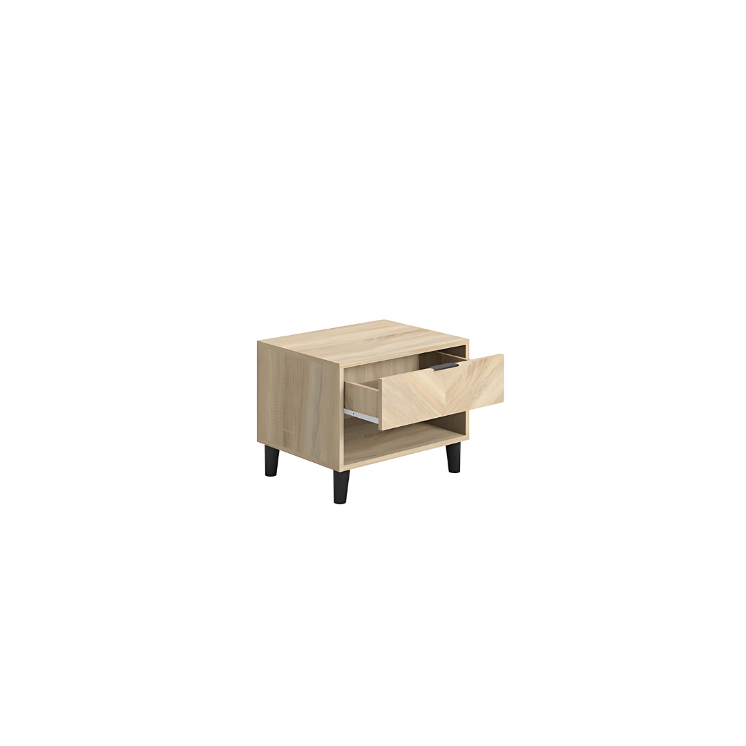 Serrato Bedroom Set - Oak - Furniturezone