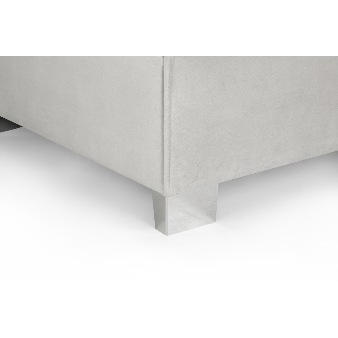 Sloane Large U Shape Silver Fabric Sofa - Furniturezone