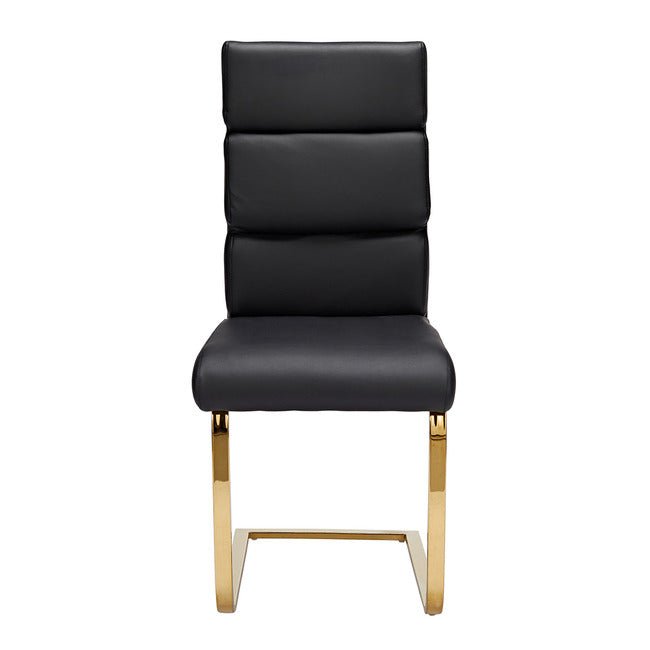 Spence Black Dining Chair (Pack of 2) - Furniturezone