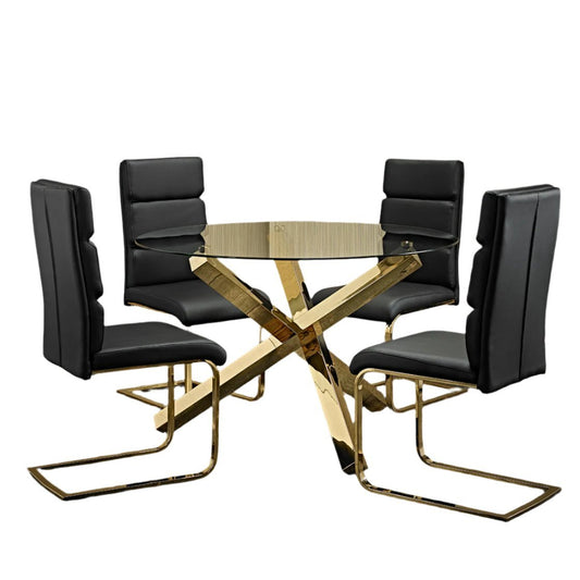 Spence Round Dining Table Set - Furniturezone