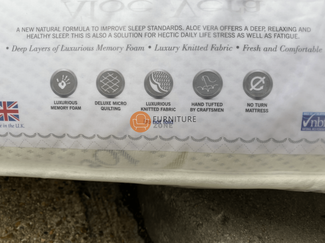 TENDERSLEEP Aloe - Vera 1000 Pocket Spring Memory Foam Mattress MEDIUM - FIRM FEEL - Furniturezone