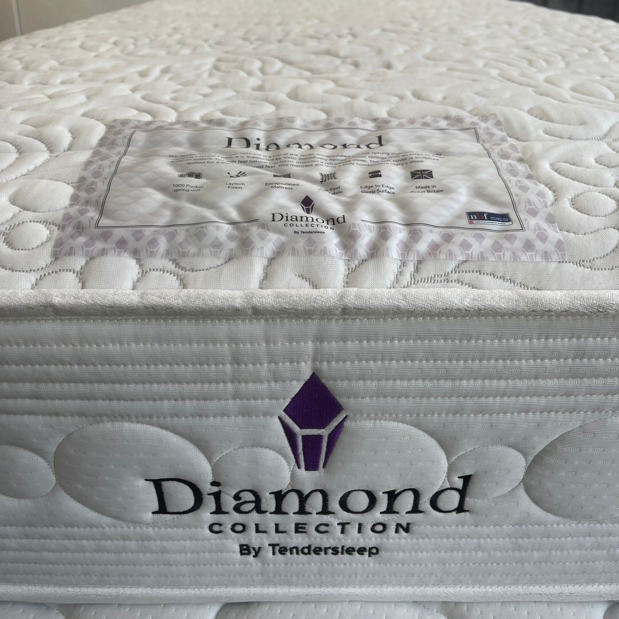 TENDERSLEEP Diamond Pocket Spring LAYTEC Foam Mattress MEDIUM - FIRM FEEL - Furniturezone