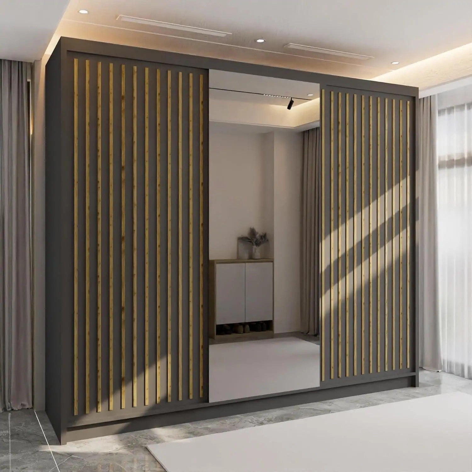 Terenzio Sliding Wardrobe - Furniturezone