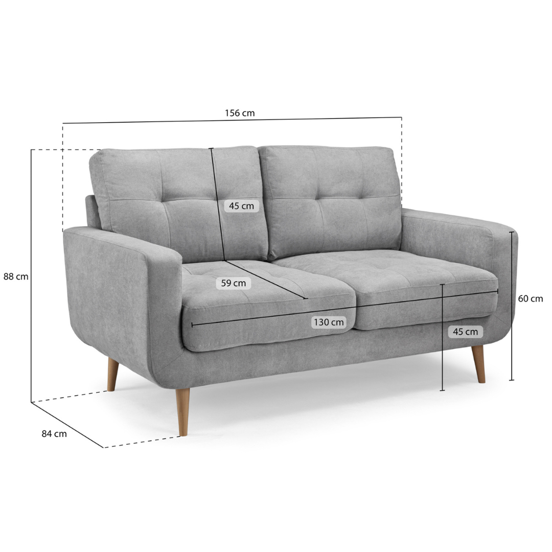 Tolentino 2 Seater Fabric Sofa