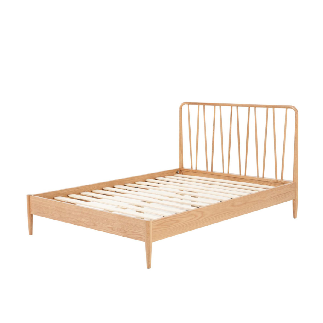 Tomas Solid Oak Oak Bed Frame