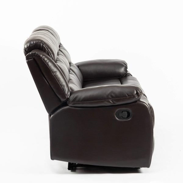 Turin Recliner Leather Aire 3 Seater Sofa - Furniturezone